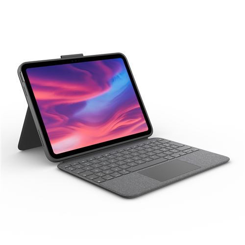 Etui clavier rétroéclairé détachable Logitech Combo Touch Gris pour iPad 10e génération et A16 État correct - Logitech reconditionné disponible sur Fnac