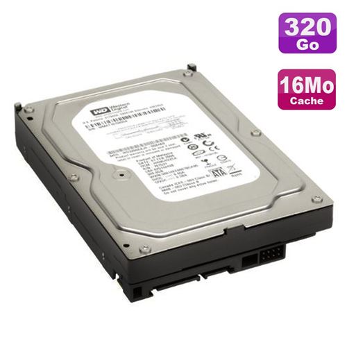 Disque dur 320go sata 3.5' western digital wd3200aaks-75sba0 7200rpm 16mo État correct - Western Digital reconditionné disponible sur Fnac