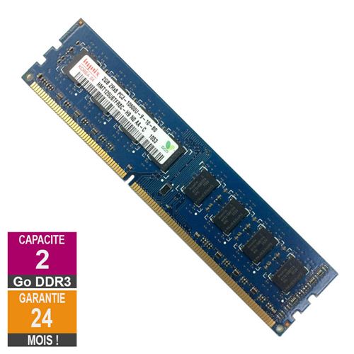Acheter Barrette Mémoire 2Go RAM DDR3 Hynix HMT125U6TFR8C-H9 PC3-10600U 1333MHz 2Rx8 État correct - 14,21 € Barrette Mémoire 2Go RAM DDR3 Hynix HMT125U6TFR8C-H9 PC3-10600U 1333MHz 2Rx8 État correct - SK Hynix reconditionné disponible sur Fnac