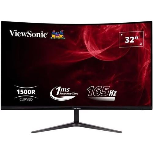 ViewSonic VX3218-PC-MHD - Gaming - écran LED - jeux - incurvé - 32"" - 1920 x 1080 Full HD (1080p) @ 165 Hz - VA - 300 cd/m² - 4000:1 - 1 ms - 2xHDMI, DisplayPort - haut-parleurs État correct - N/A reconditionné disponible sur Fnac