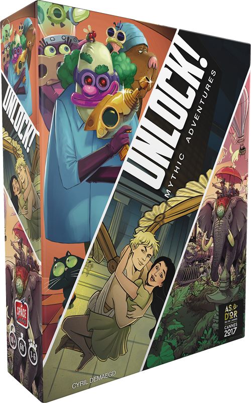 Jeu d'escape game Asmodee Unlock Mythic Adventures État correct - Asmodee reconditionné disponible sur Fnac