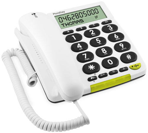 Téléphone fixe avec fil Doro PhoneEasy 312cs Blanc État correct - Doro reconditionné disponible sur Fnac