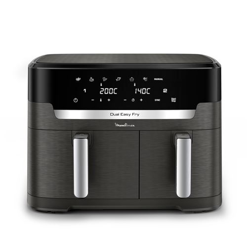 Friteuse sans huile Moulinex Dual Easy Fry XXL EZ942HF0 2700 W Gris État correct - Moulinex reconditionné disponible sur Fnac