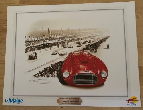 24H du Mans - 1949 - 1ère Victoire FERRARI - AFFICHE État correct - N/A reconditionné disponible sur Fnac