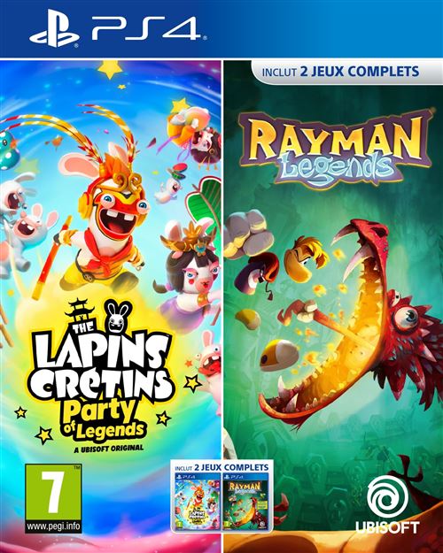 Acheter Compilation Lapins Crétins: Party of Legends + Rayman Legends PS4 État correct - 27,22 € Compilation Lapins Crétins: Party of Legends + Rayman Legends PS4 État correct - Ubisoft reconditionné disponible sur Fnac