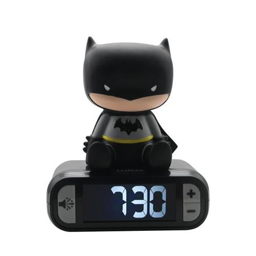 Réveil digital avec veilleuse lumineuse Lexibook Batman 3D État correct - Lexibook reconditionné disponible sur Fnac
