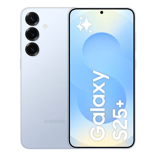 Smartphone Samsung Galaxy S25+ 6,7"" 5G Nano SIM 256 Go Bleu clair État correct - Samsung reconditionné disponible sur Fnac