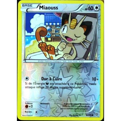 carte Pokémon 61/98 Miaouss 60 PV - REVERSE XY - Origines Antiques NEUF FR État correct - Pokémon reconditionné disponible sur Fnac