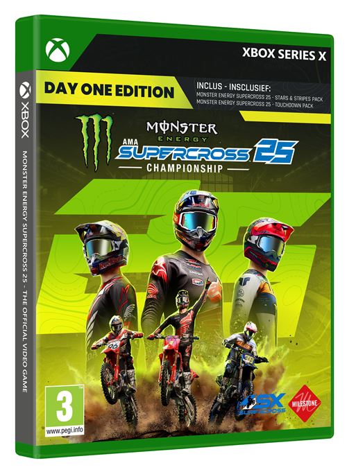 Monster Energy Supercross Championship 25 Day One Edition Xbox Series X État correct - Koch Media reconditionné disponible sur Fnac