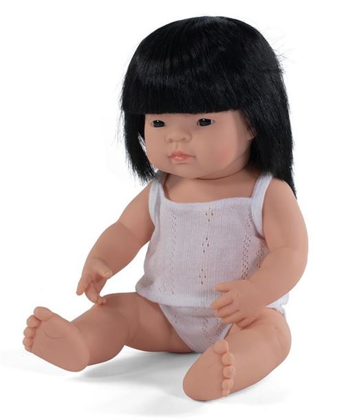 Miniland bébé poupée fille au parfum de vanille 38 cm brun foncé État correct - Miniland reconditionné disponible sur Fnac