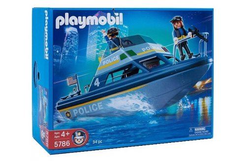 Bateau de police playmobil 5786 vedette de police - jeux de construction - nouveaute État correct - Playmobil reconditionné disponible sur Fnac