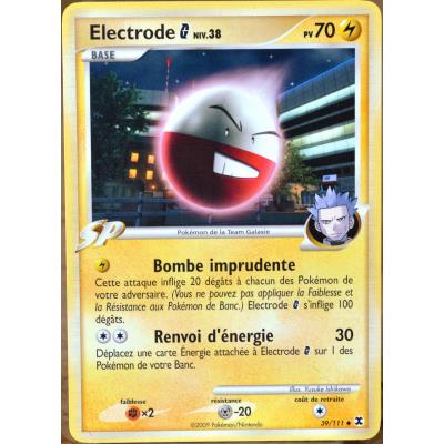 Acheter carte Pokémon 39 Electrode Galaxie Platine Rivaux Émergents État correct - 16,00 € carte Pokémon 39 Electrode Galaxie Platine Rivaux Émergents État correct - Pokémon reconditionné disponible sur Fnac