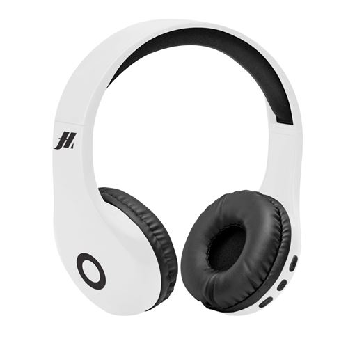 Casque stéréo réglable avec oreillettes soft et microphone intégré, wireless V5.0, touches pour gestion appels et musique Blanc État correct - N/A reconditionné disponible sur Fnac