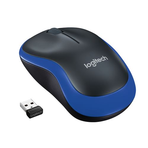 Logitech M185 Souris Sans fil silencieuse Bleu État correct - Logitech reconditionné disponible sur Fnac