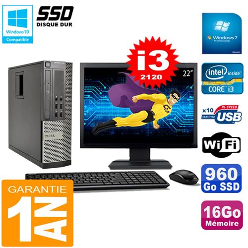 Acheter Pc dell 990 sff core i3-2120 ram 16go disque 960go ssd graveur wifi w7 ecran 22' État correct - 339,00 € Pc dell 990 sff core i3-2120 ram 16go disque 960go ssd graveur wifi w7 ecran 22' État correct - Dell reconditionné disponible sur Fnac