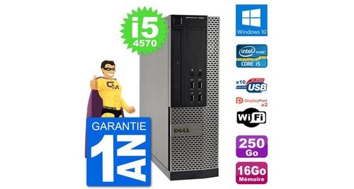 Acheter Pc dell optiplex 7020 sff intel i5-4570 ram 16go disque 250go windows 10 wifi État correct - 269,00 € Pc dell optiplex 7020 sff intel i5-4570 ram 16go disque 250go windows 10 wifi État correct - N/A reconditionné disponible sur Fnac