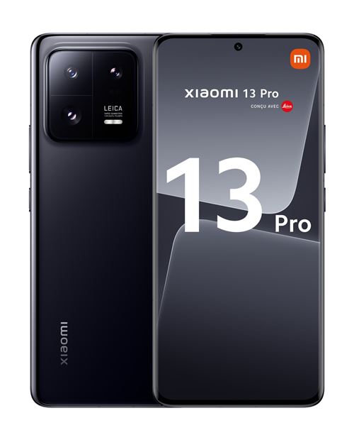 Smartphone Xiaomi 13 Pro 6.67"" Double nano SIM 5G 12 Go RAM 256 Go Noir État correct - Xiaomi reconditionné disponible sur Fnac