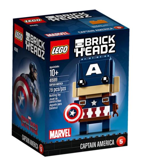LEGO® BrickHeadz 41589 Captain America État correct - Lego reconditionné disponible sur Fnac