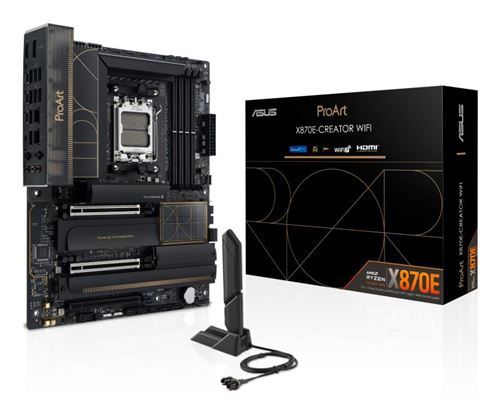 Carte mère ASUS ProArt X870E-CREATOR WIFI ATX Socket AM5 Chipset AMD X870E État correct - Asus reconditionné disponible sur Fnac