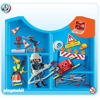 Playmobil - 4180 - Valisette pompier / accessoires État correct - Playmobil reconditionné disponible sur Fnac