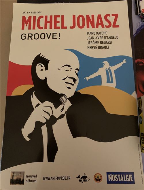 Michel JONASZ - Groove! - 40x60cm - Affiche État correct - N/A reconditionné disponible sur Fnac