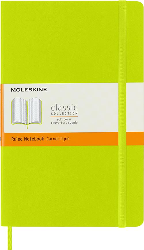 Carnet ligné Moleskine Classique Grand Format Couverture Souple Vert Citron État correct - Moleskine reconditionné disponible sur Fnac