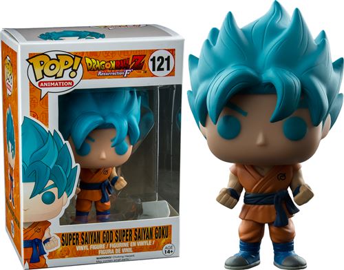 Dragon Ball Z Super Saiyan Dieu Super Saiyan Goku (Bleu) Vinyle Figure 121 la figure de collecteur standard État correct - Dragon Ball Z reconditionné disponible sur Fnac