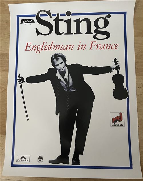 Affiche - STING - Englishman in France - 40x60cm État correct - N/A reconditionné disponible sur Fnac