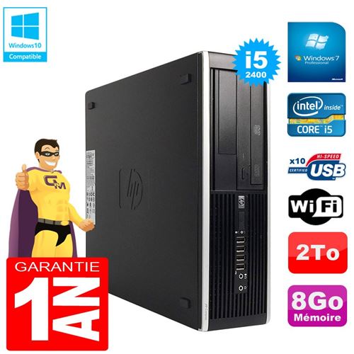 Pc hp compaq pro 6300 sff i5-2400 ram 8go disque 2to graveur dvd wifi w7 État correct - Hewlett-Packard reconditionné disponible sur Fnac