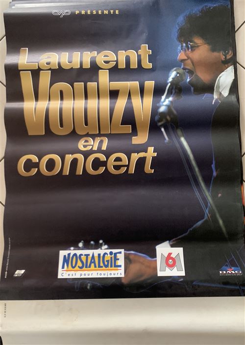 Laurent VOULZY - En Concert 1993 - 80x120cm - Affiche État correct - N/A reconditionné disponible sur Fnac