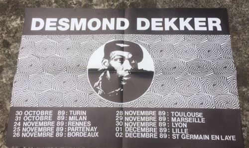 Desmond DEKKER - Tour 1988 - 40x60cm - Affiche État correct - N/A reconditionné disponible sur Fnac