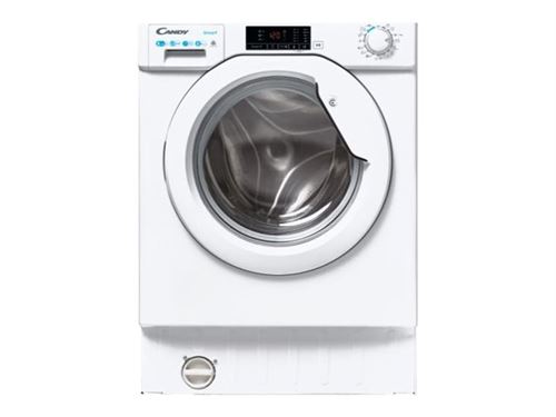 Candy CBD 485D1E / 1-S - Machine à laver séchante - intégré - largeur : 60 cm - profondeur : 52.5 cm - hauteur : 87.5 cm - chargement frontal - 8 kg - 1400 tours/min - blanc État correct - Candy reconditionné disponible sur Fnac