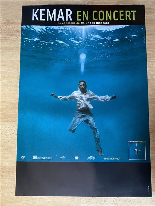 Kemar - En concert - Prenom Betty - 40x60cm - Affiche État correct - N/A reconditionné disponible sur Fnac