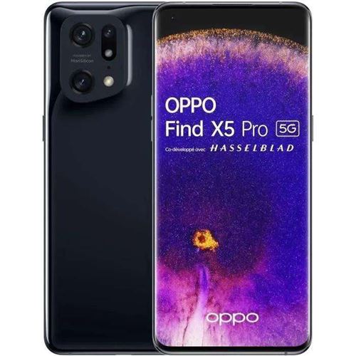 Smartphone Oppo find x5 pro noir 6.7 pouces RAM 12 Go stockage 256 Go État correct - N/A reconditionné disponible sur Fnac