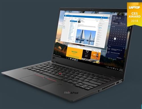 Lenovo ThinkPad X1 Carbon (6th Gen) 20KH - Ultrabook - Intel Core i7 - 8550U / 1.8 GHz - Win 10 Pro 64 bits - UHD Graphics 620 - 16 Go RAM - 512 Go SSD TCG Opal Encryption 2, NVMe - 14"" IPS 1920 x 1080 (Full HD) - Wi-Fi 5, NFC - 4G LTE-A - noir - clavier État correct - Lenovo reconditionné disponible sur Fnac