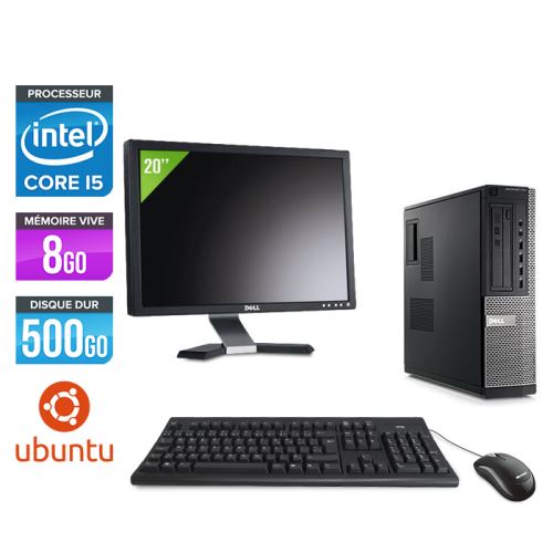 Acheter Pc Dell Optiplex 790 Desktop + Ecran 20'' - Noir - Intel Core i5-2400 / 3,10 GHz - RAM 8Go - HDD 500 Go - DVD - Gigabit Ethernet - Ubuntu / Linux État correct - 309,00 € Pc Dell Optiplex 790 Desktop + Ecran 20'' - Noir - Intel Core i5-2400 / 3,10 GHz - RAM 8Go - HDD 500 Go - DVD - Gigabit Ethernet - Ubuntu / Linux État correct - Dell reconditionné disponible sur Fnac