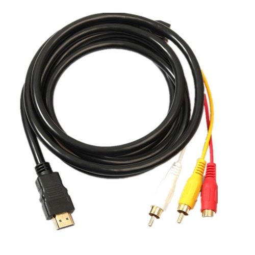 INECK® HDMI vers RCA câble 1.5 m HDMI mâle vers 3RCA vidéo audio AV Component câble adaptateur convertisseur pour HDTV DVD de PC et la plupart des projecteurs LCD État correct - N/A reconditionné disponible sur Fnac