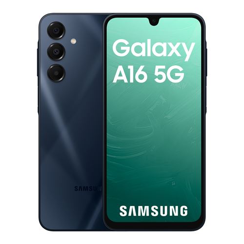 Smartphone Samsung Galaxy A16 6,5"" 5G Double SIM 128 Go Bleu nuit État correct - Samsung reconditionné disponible sur Fnac