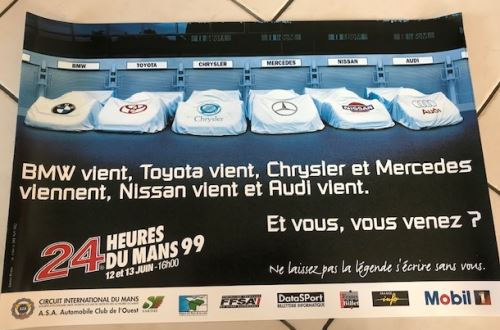 24H du Mans - 1999 - BMW / AUDI / NISSAN - AFFICHE État correct - N/A reconditionné disponible sur Fnac