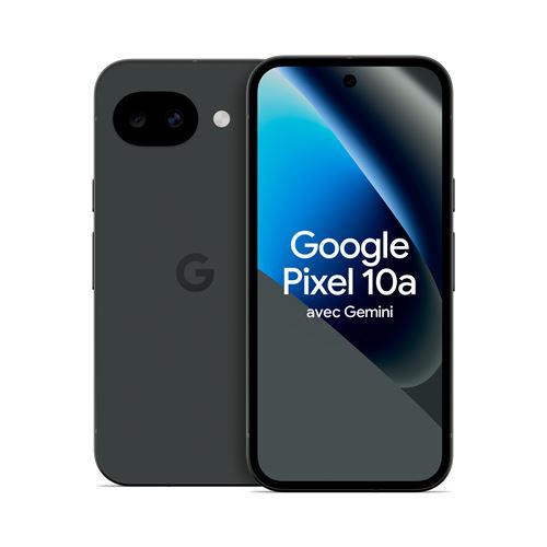 Smartphone Google Pixel 10a 6,3"" 5G Double SIM 128 Go Noir volcanique État correct - Google reconditionné disponible sur Fnac