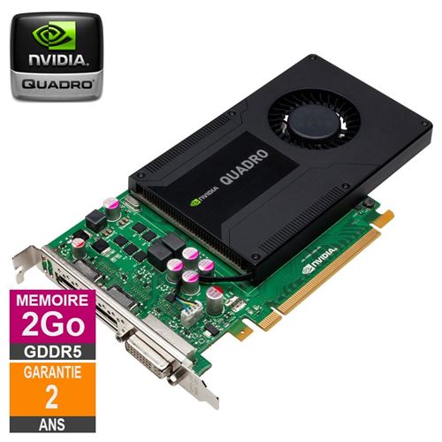 Nvidia Quadro K2000 2Go GDDR5 DVI DisplayPort 713380-001- P2095 - 00JHRJ État correct - N/A reconditionné disponible sur Fnac