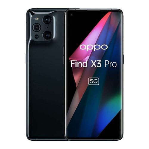 Smartphone Oppo find x3 pro noir 6.7 pouces RAM 12 Go stockage 256 Go État correct - N/A reconditionné disponible sur Fnac