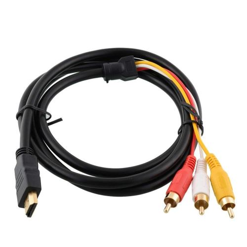 INECK® câble HDMI vers RCA, HDMI mâle vers 3RCA AV composite mâle M/M connecteur câble adaptateur Cordon émetteur (pas de fonction de conversion de signal) – Transmission à partir de HDMI vers RCA - 1,5 m/1.5 m Noir État correct - N/A reconditionné disponible sur Fnac