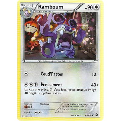 Acheter Carte Pokemon - XY10 - Impact des Destins - Ramboum - PV 90 - 81/124 - Peu Commune - VF État correct - 16,00 € Carte Pokemon - XY10 - Impact des Destins - Ramboum - PV 90 - 81/124 - Peu Commune - VF État correct - Asmodee reconditionné disponible sur Fnac