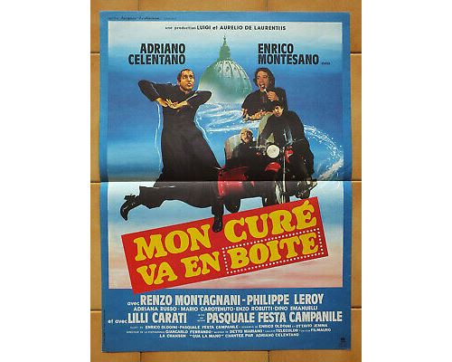 Mon Curé va en Boite - Adriano Celentano - 40x60cm - Affiche État correct - N/A reconditionné disponible sur Fnac
