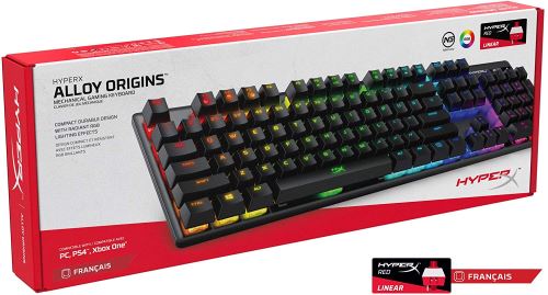 Clavier Gaming mécanique HyperX Alloy Origins Noir État correct - HyperX reconditionné disponible sur Fnac