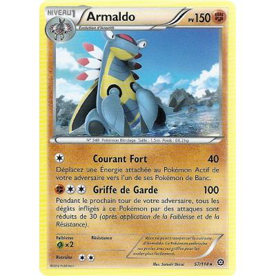 Carte Pokemon - XY11- Offensive vapeur - Armaldo - PV 150 - 57/114 - Rare - VF État correct - Asmodee reconditionné disponible sur Fnac