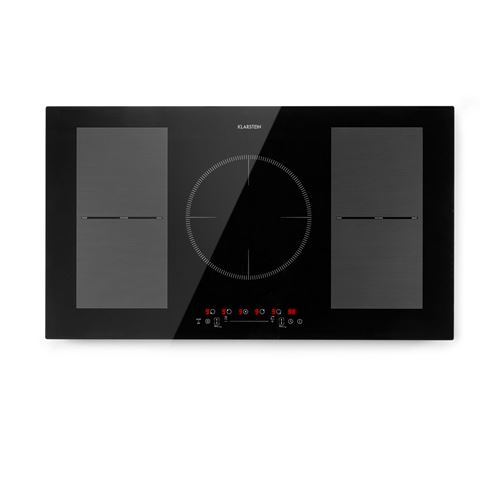 Table de cuisson - Klarstein Delicatessa 90 Flex - Plaque vitrocéramique - 7400W - 5 zones - Minuterie - Noir État correct - N/A reconditionné disponible sur Fnac