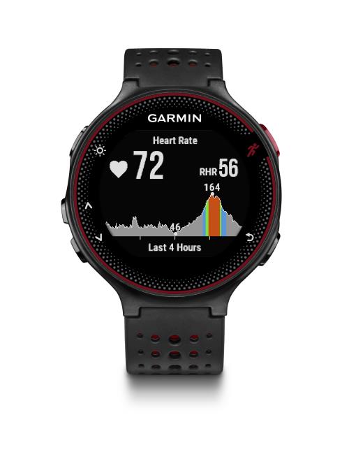 Montre connectée Multisports Garmin Forerunner 235 Noire et Rouge État correct - Garmin reconditionné disponible sur Fnac