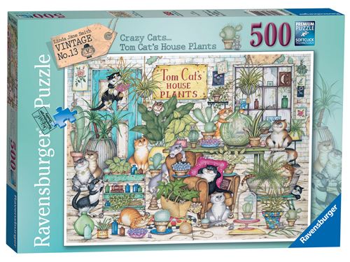 Puzzle Ravensburger Tom Cat's House Plants 500 pièces État correct - Ravensburger reconditionné disponible sur Fnac